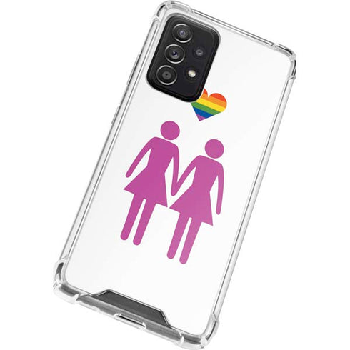 Pink Pride Galaxy A72 5G Clear Case